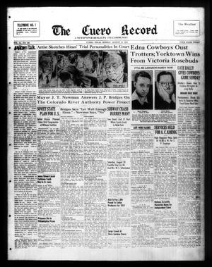 The Cuero Record (Cuero, Tex.), Vol. 44, No. 199, Ed. 1 Monday, August 22, 1938