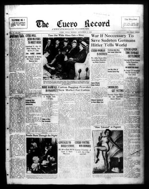 The Cuero Record (Cuero, Tex.), Vol. 44, No. 217, Ed. 1 Monday, September 12, 1938