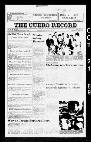 The Cuero Record (Cuero, Tex.), Vol. 93, No. 82, Ed. 1 Saturday, October 21, 1989