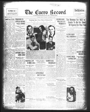 The Cuero Record (Cuero, Tex.), Vol. 38, No. 248, Ed. 1 Tuesday, October 18, 1932