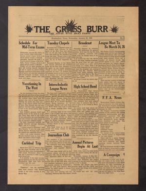 Primary view of object titled 'The Grass Burr (Weatherford, Tex.), No. 9, Ed. 1 Wednesday, January 25, 1939'.