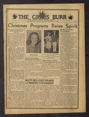 The Grass Burr (Weatherford, Tex.), No. 7, Ed. 1 Monday, December 15, 1947