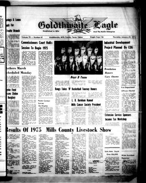 The Goldthwaite Eagle (Goldthwaite, Tex.), Vol. 78, No. 42, Ed. 1 Thursday, January 23, 1975