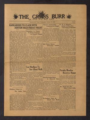 The Grass Burr (Weatherford, Tex.), No. 3, Ed. 1 Wednesday, October 25, 1939