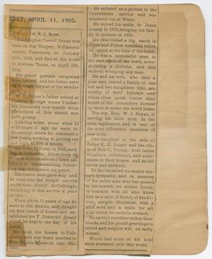 Primary view of object titled '[Bryan Scrapbook]'.