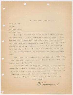 [Letter to W. J. Bryan, December 23, 1939]