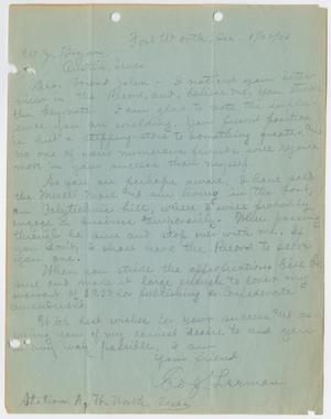 [Letter from Ed J. Leeman to William John Bryan, January 22, 1905]