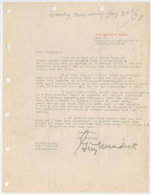 [Letter from Guy Weadick to W. J. Bryan, January 2, 1939]
