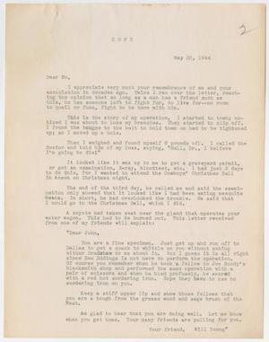 Primary view of object titled '[Copy of a letter from W. J. Bryan to Mc, May 30, 1944]'.