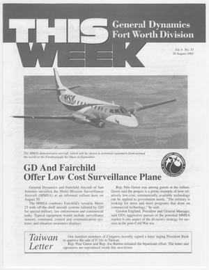 GDFW This Week, Volume 6, Number 33, August 24, 1992
