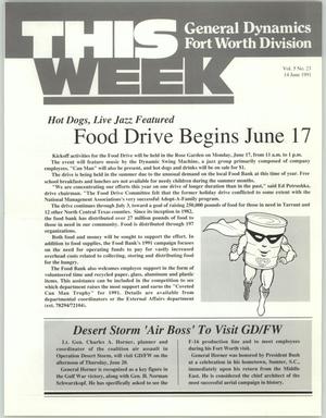 Primary view of object titled 'GDFW This Week, Volume 5, Number 23, June 14, 1991'.
