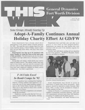 GDFW This Week, Volume 6, Number 40, October 19, 1992