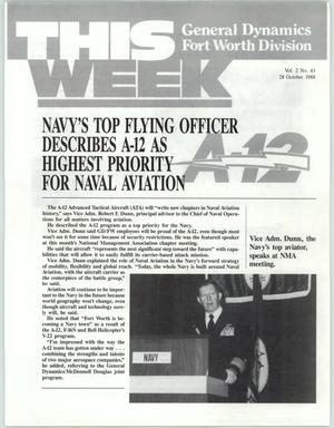 GDFW This Week, Volume 2, Number 43, October 28, 1988