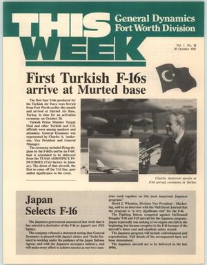 GDFW This Week, Volume 1, Number 18, October 30, 1987