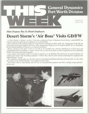Primary view of object titled 'GDFW This Week, Volume 5, Number 25, June 28, 1991'.