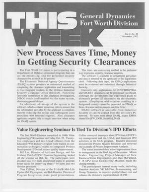 GDFW This Week, Volume 6, Number 42, November 2, 1992