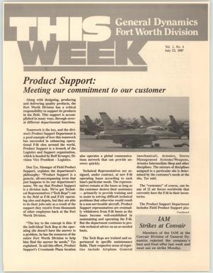 GDFW This Week, Volume 1, Number 4, July 23, 1987