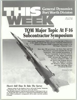 GDFW This Week, Volume 3, Number 41, October 13, 1989