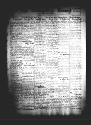 Primary view of object titled 'The Rocksprings Record and Edwards County Leader (Rocksprings, Tex.), Vol. 16, No. 28, Ed. 1 Friday, June 15, 1934'.
