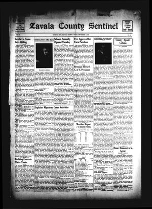 Primary view of object titled 'Zavala County Sentinel (Crystal City, Tex.), Vol. 30, No. 18, Ed. 1 Friday, September 5, 1941'.