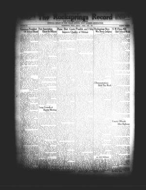 The Rocksprings Record and Edwards County Leader (Rocksprings, Tex.), Vol. 15, No. 20, Ed. 1 Friday, April 21, 1933