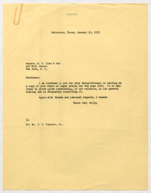 [Letter from I. H. Kempner to H. H. Pike, January 30, 1953]