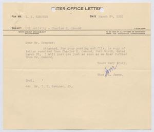 [Letter from Thomas L. James to I. H. Kempner, March 24, 1953]