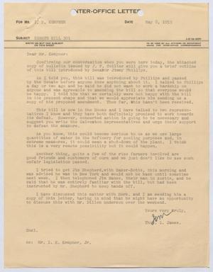 [Letter from Thomas L. James to I. H. Kempner, May 8, 1953]