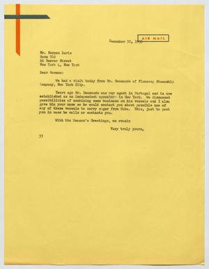 [Letter from Harris Leon Kempner to Herman Lurie, December 30, 1953]