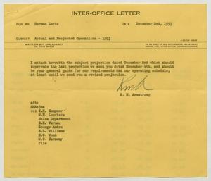 [Letter from Robert Markle Armstrong to Herman Lurie, December 2, 1953]