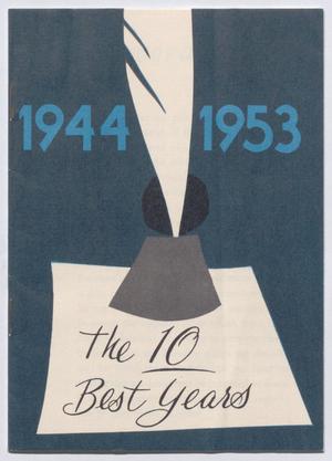Primary view of object titled '1944-1953: the 10 Best Years'.