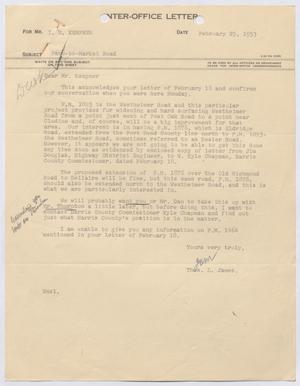 [Inter-Office Letter from Thomas L. James to I. H. Kempner, February 25, 1953]