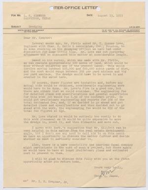 [Letter from Thomas L. James to I. H. Kempner, August 13, 1953]
