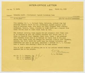 [Letter from H. L. Williams to Herman Lurie, March 12, 1953]