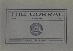 Primary view of object titled 'The Corral, Volume 3, Number 2, October, 1909'.