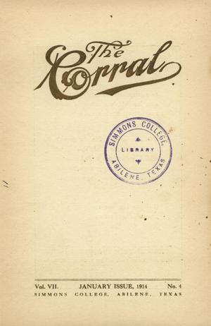 The Corral, Volume 7, Number 4, January, 1914