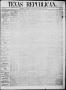 Thumbnail image of item number 1 in: 'Texas Republican. (Marshall, Tex.), Vol. 11, No. 15, Ed. 1 Saturday, December 24, 1859'.