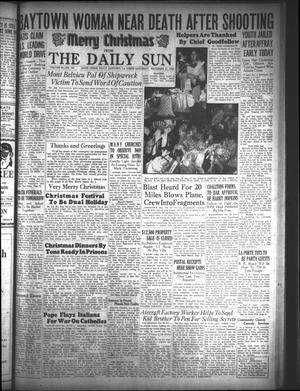 Primary view of object titled 'The Daily Sun (Goose Creek, Tex.), Vol. 20, No. 160, Ed. 1 Saturday, December 24, 1938'.