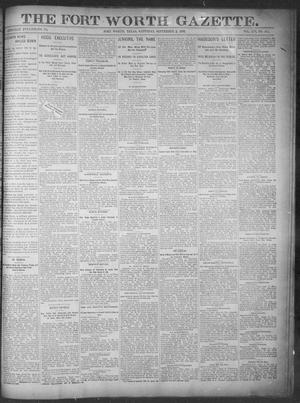 Fort Worth Gazette. (Fort Worth, Tex.), Vol. 16, No. 301, Ed. 1, Saturday, September 3, 1892