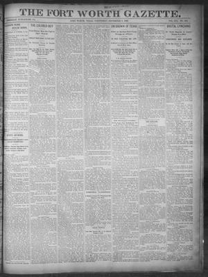 Fort Worth Gazette. (Fort Worth, Tex.), Vol. 16, No. 305, Ed. 1, Wednesday, September 7, 1892
