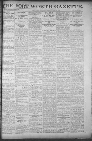 Fort Worth Gazette. (Fort Worth, Tex.), Vol. 16, No. 317, Ed. 1, Monday, September 19, 1892