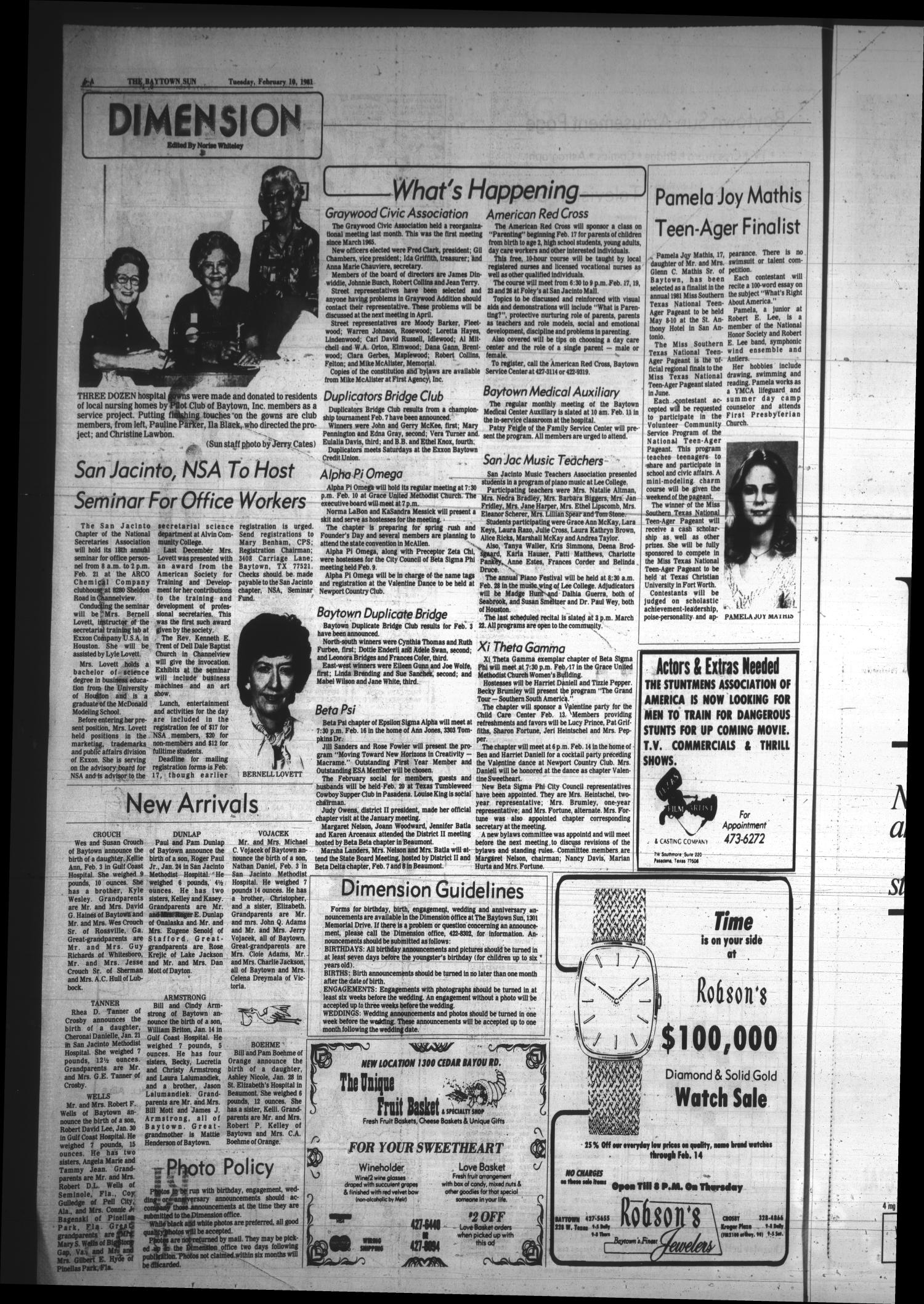 The Baytown Sun (Baytown, Tex.), Vol. 59, No. 87, Ed. 1 Tuesday, February 10, 1981
                                                
                                                    [Sequence #]: 6 of 14
                                                