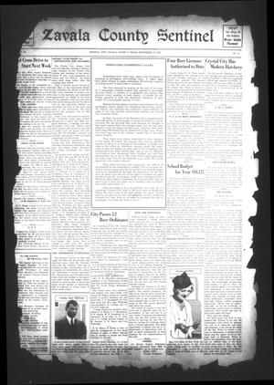 Zavala County Sentinel (Crystal City, Tex.), Vol. 22, No. 17, Ed. 1 Friday, September 15, 1933