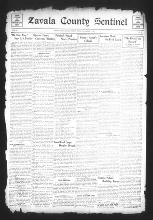 Primary view of object titled 'Zavala County Sentinel (Crystal City, Tex.), Vol. 26, No. 16, Ed. 1 Friday, September 3, 1937'.