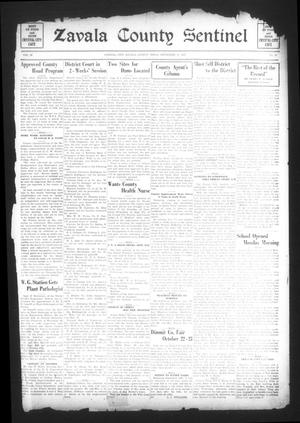 Primary view of object titled 'Zavala County Sentinel (Crystal City, Tex.), Vol. 26, No. 17, Ed. 1 Friday, September 10, 1937'.