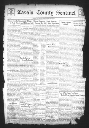 Zavala County Sentinel (Crystal City, Tex.), Vol. 25, No. 50, Ed. 1 Friday, April 30, 1937