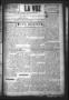 Thumbnail image of item number 1 in: 'La Voz (San Diego, Tex.), Vol. 1, No. 27, Ed. 1 Friday, June 26, 1936'.