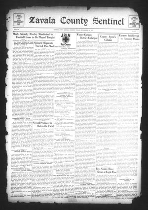 Primary view of object titled 'Zavala County Sentinel (Crystal City, Tex.), Vol. 26, No. 27, Ed. 1 Friday, November 19, 1937'.
