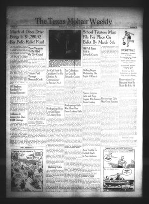 The Texas Mohair Weekly (Rocksprings, Tex.), Vol. 50, No. 5, Ed. 1 Friday, February 7, 1958