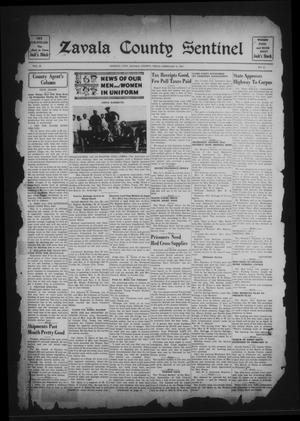 Primary view of object titled 'Zavala County Sentinel (Crystal City, Tex.), Vol. 33, No. 41, Ed. 1 Friday, February 2, 1945'.
